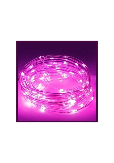 5 Mt Pembe Peri Led Pilli Yılbaşı Süsü / Hediyelik Pembe