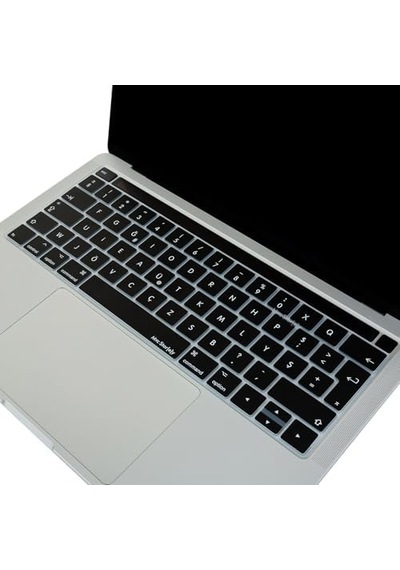 Macbook Pro Türkçe F Klavye Koruyucu A1706 A1989 A2159 A1707 A1990 A2251 A2289 A2338 A2141 Uyumlu Uk Iso Ters L Enter Silikon Keyboard Cover Siyah