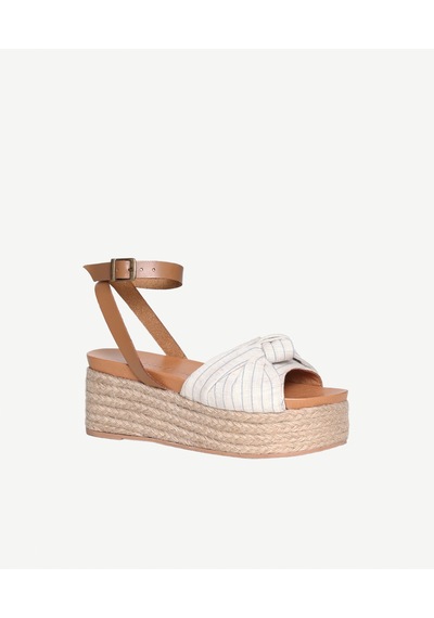 Yargıcı Kumaş Bantlı Espadril Sandalet 26ykay4021x 057 Taba