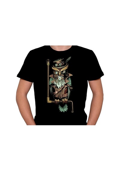 Baykuş Owl Gece Kuşu Retro Sahhaf Vintage Tişört Unisex T-shirt 001