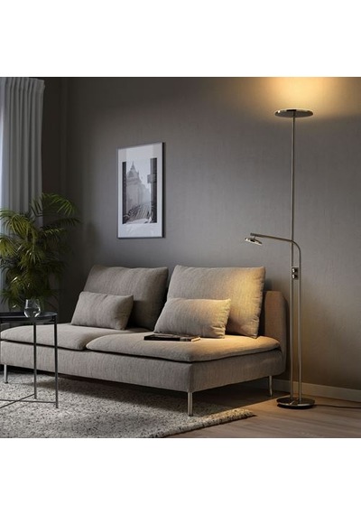 Ikea Isjakt Yer Ve Okuma Lambası, Nikelaj Kaplama, 180 Cm, Reostalı Diğer