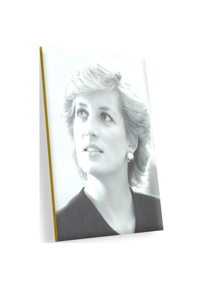 Cakasepetim Princess Diana Kısa Saç Ve Küpeli Fotoğrafı Ahşap Mdf Tablo