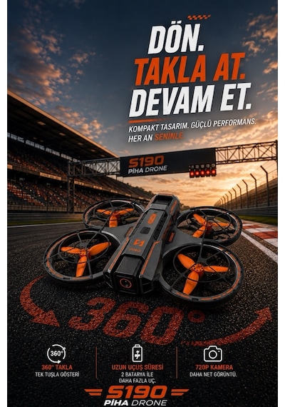 S190 Fırçasız Motor 2batarya&25dakika Uçuş 720p Çift Kamera Taşıma Çantalı Drone