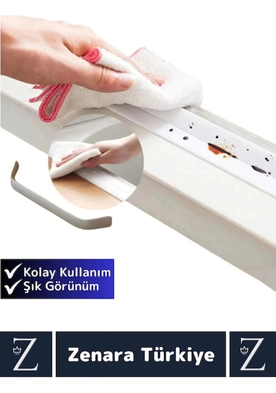 Premium Uzun Ömürlü Suya Neme Küfe Dayanıklı Mutfak Lavabo Pencere Kenar Yalıtım Bandı 3.2 Mt X 2 Ad