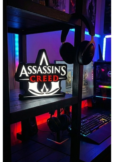Assasins Creed Tasarımlı Dekoratif Aydınlatma 23x19cm 603-1