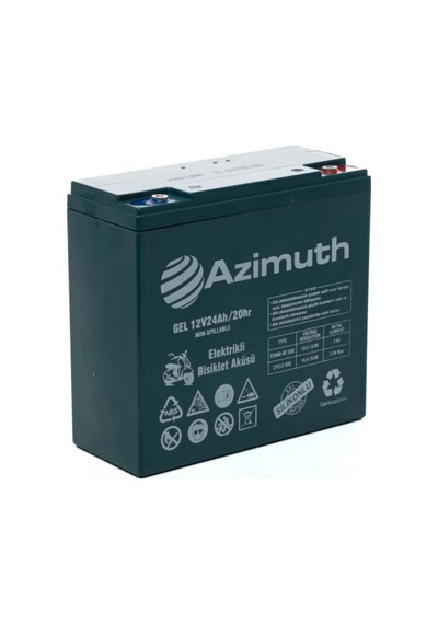 Azimuth 12v 24 Ah Elektirkli Bisiklet Aküsü