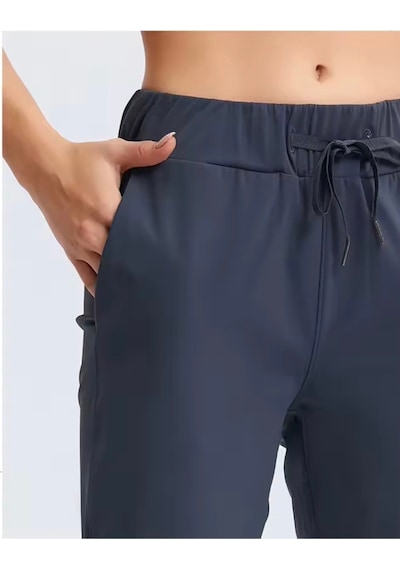 Move Yoga Pantolon Yüksek Bel Bağcıklı Rahat Kesim Spor & Günlük Alt Antrasit Gri