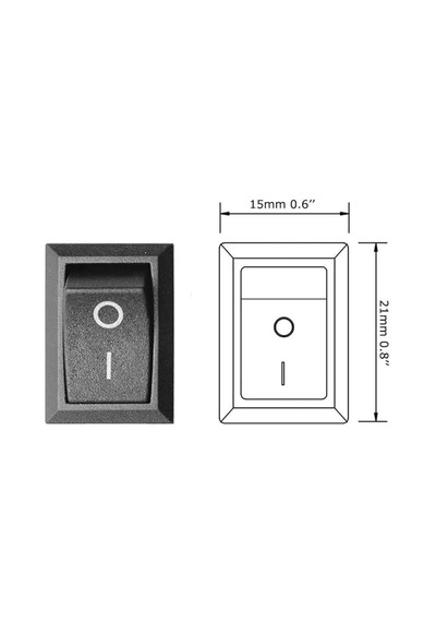 Alkatronik 2 Pin On Off Anahtar Switch Mini Buton 5a 220v Ac 10a 125v Kcd1