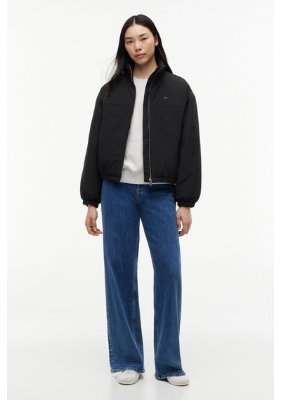 Tommy Hilfiger Tjw Kadın Dolgulu Dik Yaka Siyah Ceket-16392
