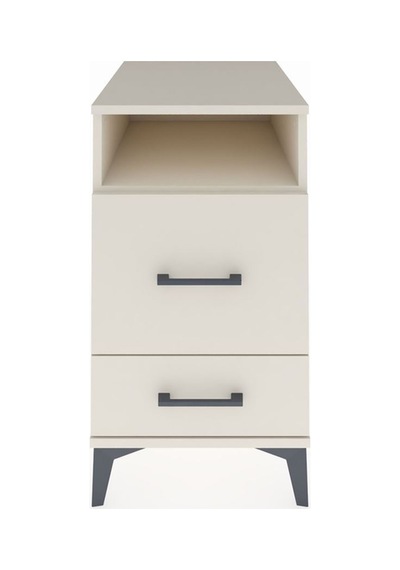 Kronos Komodin Tek Raflı 2 Çekmeceli 44x59x80 Aytaşı-aytaşı Aytası