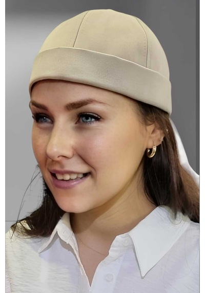 Unisex %100 Pamuklu Docker Şapka Taş Rengi Taş