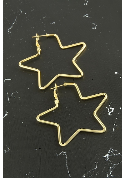 Yıldız Trend Küpe 5 Cm-sarı N145 çok renkli