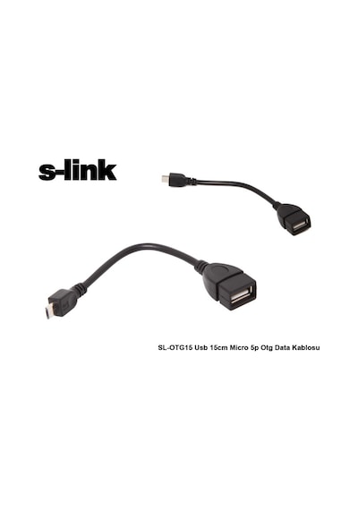 S-Link Sl-Otg15 Usb 15Cm Micro 5P Otg Data Kablosu (239886230)