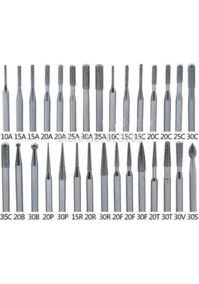Merttools Rss 30 Parça Elmas Camcı Taşçı Gravür Uç Seti A Kalite