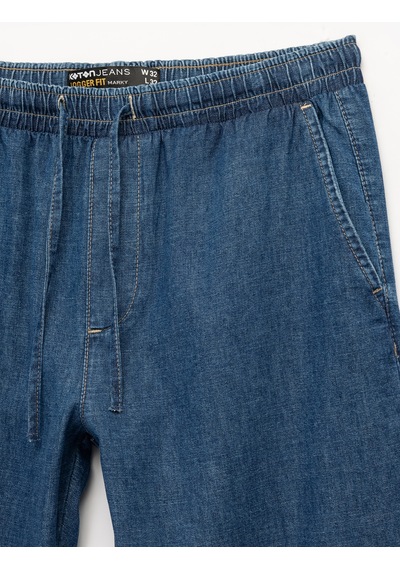 Koton Pamuklu Cep Detaylı Beli Bağcıklı Bol Kalıp Jean Pantolon Koyu İndigo 6wam40116nd İndigo Koton Pamuklu Cep Detaylı Beli Bağcıklı Bol Kalıp Jean Pantolon Koyu İndigo 6wam40116nd İndigo