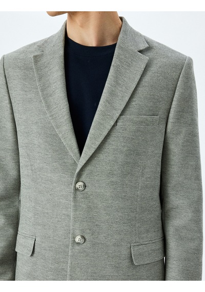 Koton Slim Fit Düğmeli Pamuk Karışımlı Mono Yaka Klasik Blazer Ceket Antrasit 5sam50005hk Antrasit Koton Slim Fit Düğmeli Pamuk Karışımlı Mono Yaka Klasik Blazer Ceket Antrasit 5sam50005hk Antrasit