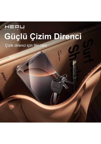 HEPU TITAN HD Clear Cam Ekran Koruyucu – iPhone 13 / 13 Pro / 14 / 16e Uyumlu