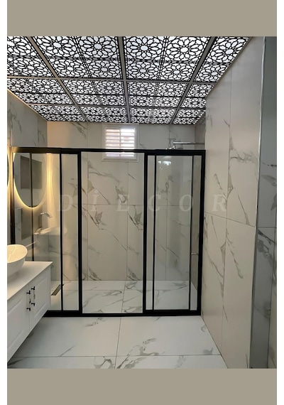 Diecor Led Döşenebilir Asma Tavan Uyumlu 60 60 Tavan Paneli Siyah 60 X 60 Model:xa297