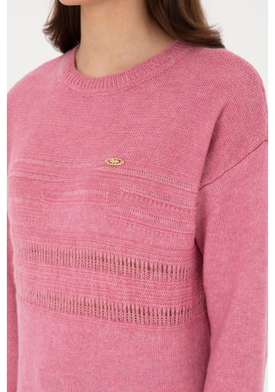 U.s. Polo Assn. Kadın Koyu Pembe Kazak /triko 50309672-vr167