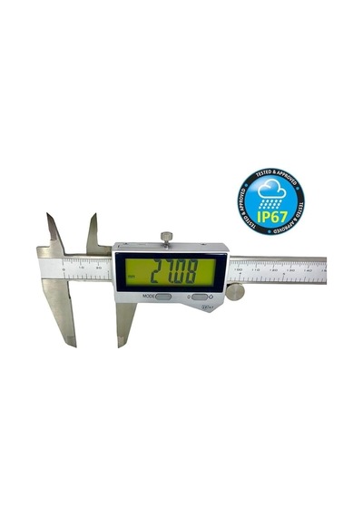 200mm Su Geçirmez Dijital Kumpas Geniş Ekran 2610-8110