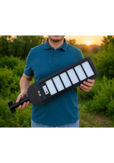 Tr 2'li Paket Dls 600w Güneş Enerjili Solar Sokak Ve Bahçe Lambası, Lifepo4 Bataryalı, Ip66, Hareket Sensörlü, Uz