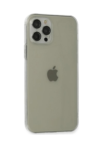 Apple Apple Uyumlu iPhone 12 Pro Kılıf Fly Lens Silikon - Şeffaf 0.2M-Çok Renkli