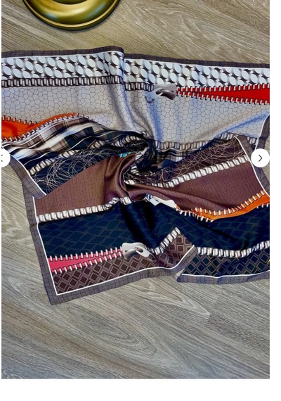19V69 Italia 19v69 Italıa Taba Kahverengi Twill Eşarp Gold Seriri90 90 Kahverengi - Taba