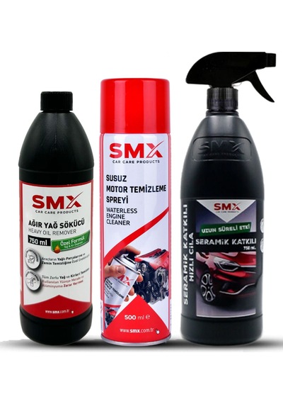 Susuz Motor Temizleme Spreyi / Seramik Cila / Hızlı Cila / Pratik Cila / Ağır Yağ Sökücü