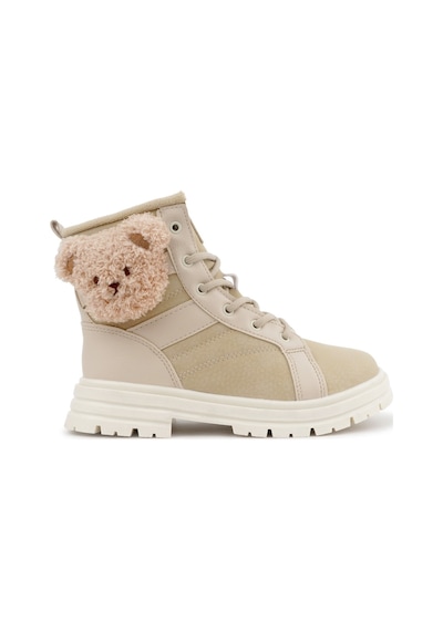 Cool Luno Hayvan Figürlü Ortopedik Kaymaz Taban Unisex Çocuk Bot Bej