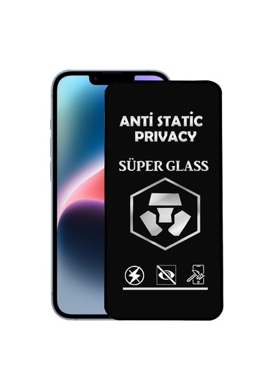 Apple iPhone Uyumlu 14 Plus Tam Kaplayan Anti Statik Hayalet Süper Cam Ekran Koruyucu
