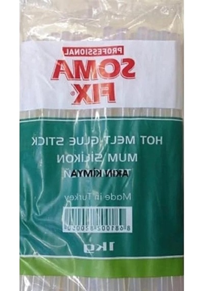 Sıcak Şeffaf Kalın Mum Silikon Çubuk, 11.3x300 Mm Boyut