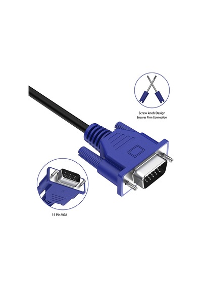5 Metre Vga Kablo 15 Pin Erkek Erkek Vga Kablo 5M