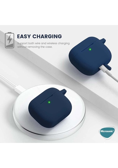 Microsonic Apple Uyumlu AirPods 3 Askılı Mat Silikon Kılıf