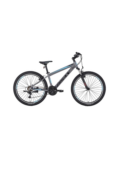Bisan Cooper V - 27,5 Jant 37 Cm Kadro 21 Vites Dağ Bisikleti - Metalik Gri Mavi Çok Renkli