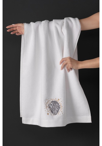 Varol %100 Microcotton Üst Kalite Havlu Seti Burç Nakışlı Aslan-standart Aslan Diğer