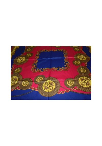 Tikitonki Geometrik Desenli Karışık Renkli Eşarp - 90x90cm Karışık Karışık