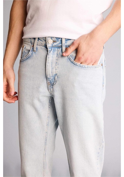 Defacto Slım Tapered Fıt Dar Paça Jean Pantolon F2324ax26spnm39 Mavi-nm39