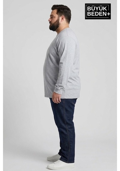 Superlife Erkek Büyük Beden 2'li Set Uzun Kollu 2 İplik Bisiklet Yaka Tişört Spr26bts542+2 Grey Mel-grey Mel Superlife Erkek Büyük Beden 2'li Set Uzun Kollu 2 İplik Bisiklet Yaka Tişört Spr26bts542+2 Grey Mel-grey Mel