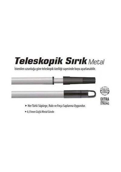 4 Metre Uzayan Teleskopik Metal Fırça Sapı İle Kolay Uygulama