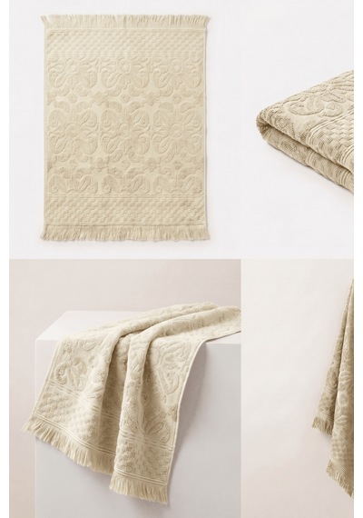 6'lı Agora Krem El Havlusu - 50x80 Cm, 170 Gr, %100 Pamuk, Spa Ve Otel Havlusu