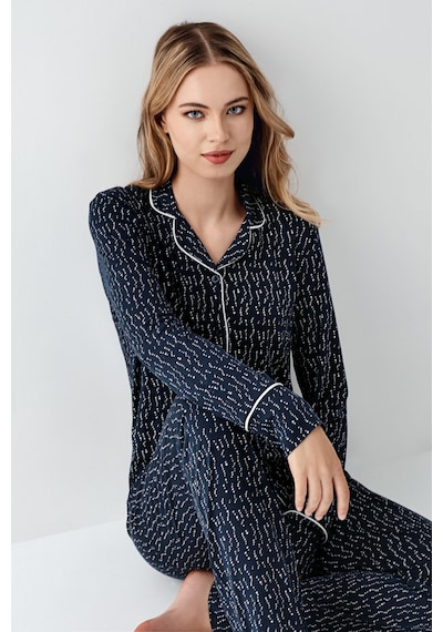Arnetta Kadın Lacivert Gömlek Pijama Ar3430-s-v1 Lacivert