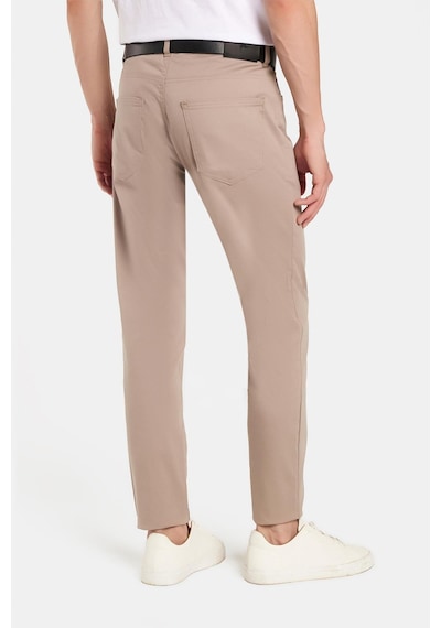 Tudors Erkek Regular Fit Rahat Kesim Mevsimlik Kanvas Taş Pantolon-34481 Taş