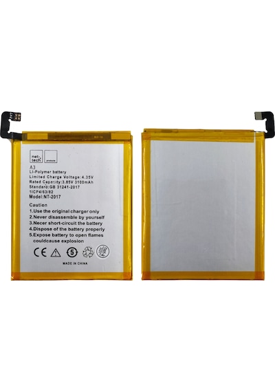 Teknonet Casper Via A3 Uyumlu Nettech 3100 Mah Batarya