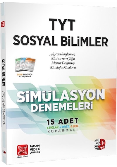3D Yayınları Tyt 4'Lü Simülasyon Deneme Seti