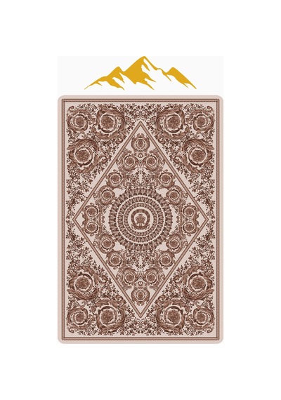 Modern Desenli Dijital Baskı Kaymaz Taban Halı H1096 Renkli