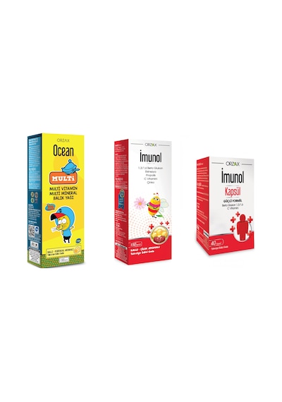 Imunol Şurup Multi Şurup Imunol Kapsül  Paketi 3 Lü