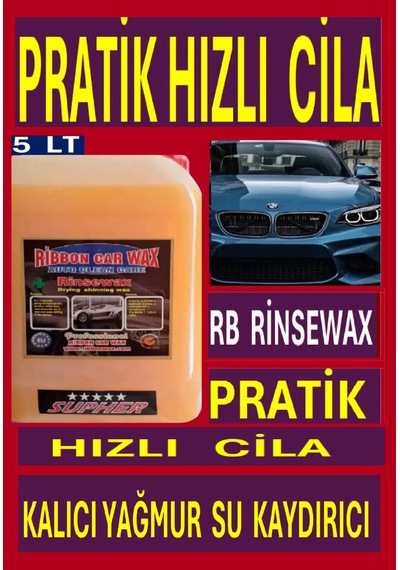 Rb Rinsewax Pratik Hızlı Cila - Yağmur Su Kaydırıcı 5 Lt