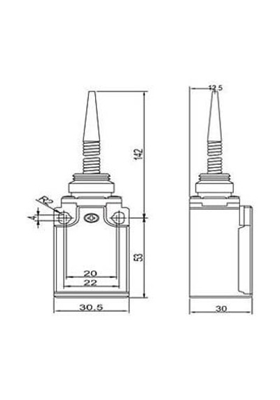 Gwest Gls-171 Spiralli Çok Yönlü 1no + 1nc Limit Switch