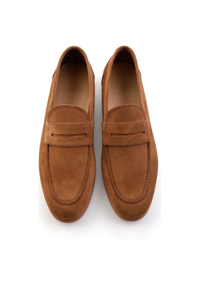 Taba Hakiki Deri Erkek Loafer Ayakkabı E01549024402 Taba