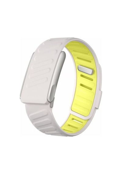 Whoop 5.0 Uyumlu Krd-161 Metal Tokalı Silikon Kordon - Beyaz-sarı